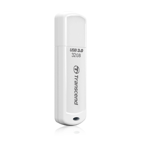  USBメモリ 32GB USB3.1 Gen1 ホワイト JetFlash730 Transcend製