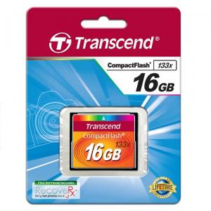 コンパクトフラッシュカード 16GB 133倍速 UDMA4対応 MLCチップ採用 Transcend製