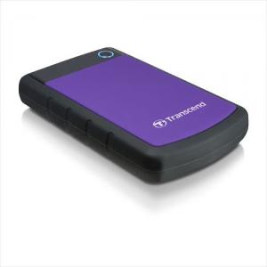 耐衝撃 ポータブルHDD 4TB USB3.1 Gen1 Transcend StoreJet 25H3P パープル